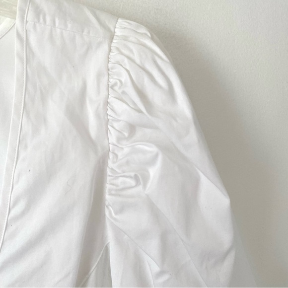 Polo Ralph Lauren NWTs Magi U-Neck White Cotton Blouse size 10 - Picture 7 of 11